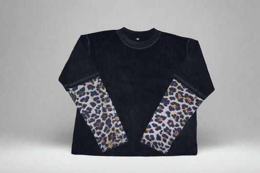 Leopard Stacked Box Tee